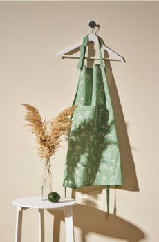 Кухонний фартух з кишенею - зелений