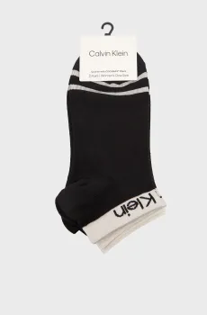 Женские черные носки (2 пары) WELT Черный ONESIZE Calvin Klein 701218775