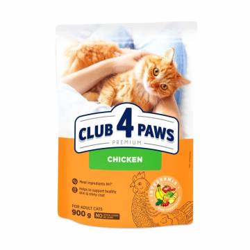 Сухой корм для кошек Club 4 Paws Premium со вкусом курицы, 900 г Сухой корм для кошек Club 4 Paws Premium со вкусом курицы, 900 г