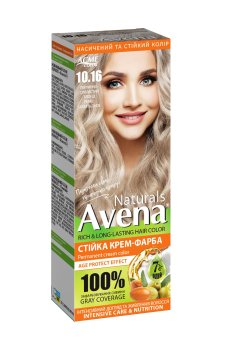 Стойкая крем-краска для волос Acme Color Avena Naturals Permanent Cream Color 10.16 Жемчужно-серебристый блонд, 115 мл