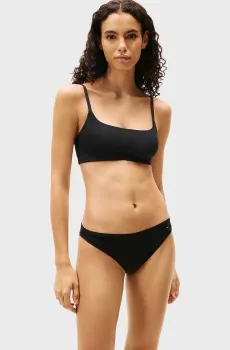 Женский черный топ SCOOP NECK BRALETTE Черный XS Tommy Hilfiger UW0UW06223