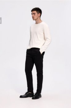 Reserved - Картаті штани-чиноси - чорний - 9776N-99X
