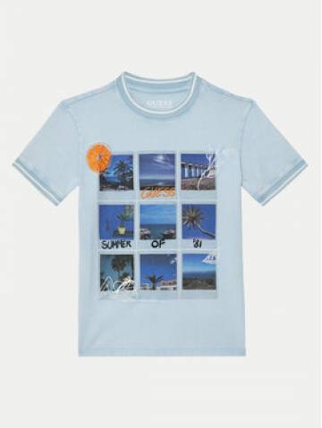 Guess Футболка L5GI11 K8HM4 Блакитний Regular Fit Guess Футболка L5GI11 K8HM4 Блакитний Regular Fit