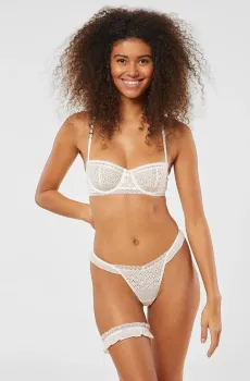 Женская белая подвязка SONGE Белый ONESIZE Etam 6539090