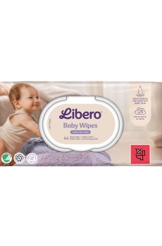 Детские влажные салфетки Libero Wet Wipes, 64 шт