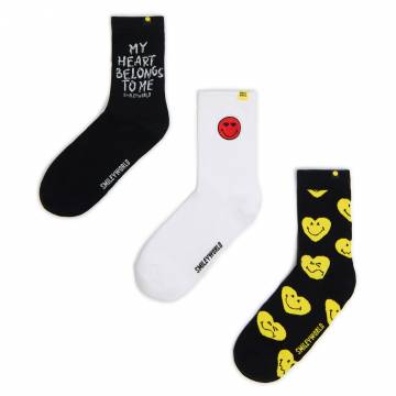 Cropp - Шкарпетки жіночі Smiley® World - чорний Cropp - Шкарпетки жіночі Smiley® World - чорний