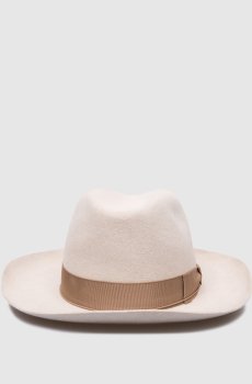 Бежевая шляпа Amedeo