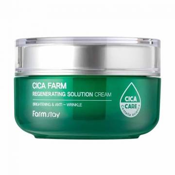 Крем для лица FarmStay Cica Farm Regenerating Solution Cream с центеллой, 50 мл Крем для лица FarmStay Cica Farm Regenerating Solution Cream с центеллой, 50 мл