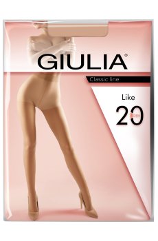Колготки женские Giulia Like классические, с шортиками, 20 DEN, Caramel, размер 5