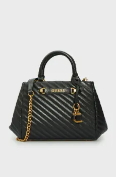 Женская черная сумка SELA SMALL GIRLFRIEND SATCHEL Черный ONESIZE Guess HWQB9495050