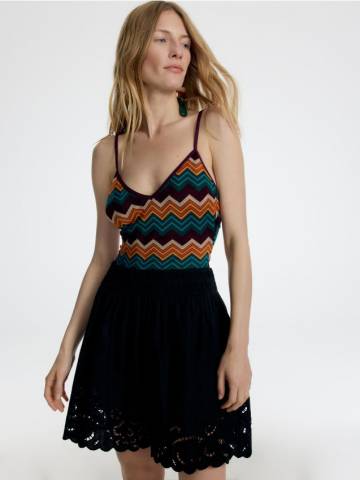 Reserved - Шорты с ажурной отделкой - чорний - 968EV-99X