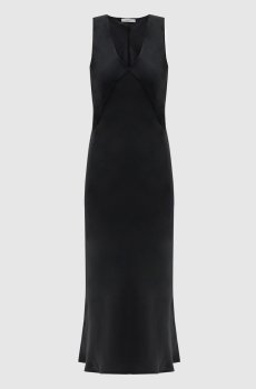 Черное платье Provence из шелка