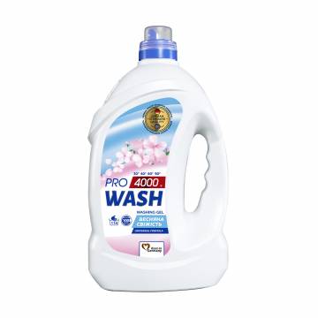 Универсальный гель для стирки Pro Wash Universal Formula Весенняя свежесть, 114 стирок, 4 кг Универсальный гель для стирки Pro Wash Universal Formula Весенняя свежесть, 114 стирок, 4 кг
