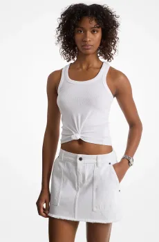 Женская белая майка RACER Белый L Michael Kors MS551NZH6E