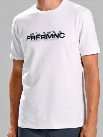 Футболка з принтом - білий