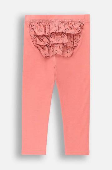 Детские хлопковые леггинсы Coccodrillo цвет розовый однотонные FLOWERS GIRL NEWBORN Детские хлопковые леггинсы Coccodrillo цвет розовый однотонные FLOWERS GIRL NEWBORN