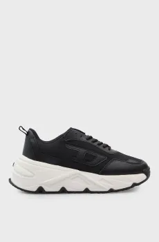 Женские черные кожаные кроссовки SAVANNAH TULU Черный 37 Diesel Y03827 P8778