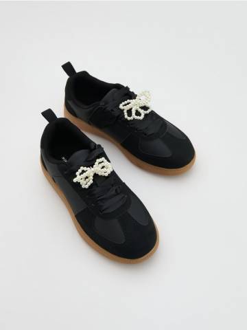 Reserved - Кеди з перлинками - чорний - 579GG-99X Reserved - Кеди з перлинками - чорний - 579GG-99X