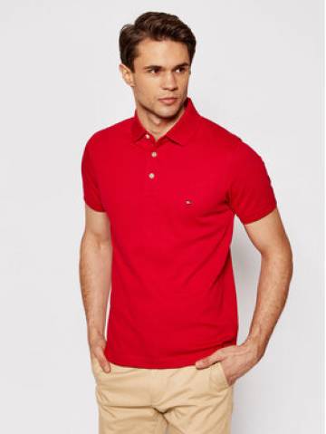 Tommy Hilfiger Поло 1985 MW0MW17771 Червоний Slim Fit Tommy Hilfiger Поло 1985 MW0MW17771 Червоний Slim Fit