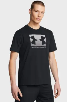 Мужская черная футболка UA M BOXED SPORTS UPDATED SS Черный L Under Armour 1386793-001