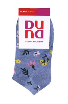 Носки женские Duna 3372 короткие, светлый джинс, размер 23-25