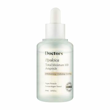 Увлажняющая сыворотка для лица Doctors Hyalcica Total Moisture 10D Ampoule с 10 формами гиалуроновой кислоты и центелой, 50 мл