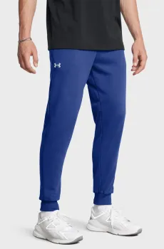 Мужские синие спортивные брюки UA Rival Fleece Joggers Синий S Under Armour 1379774-432