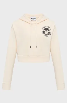 Женское бежевое худи Бежевый S Moschino J1701.3233;1003