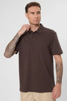 Мужское темно-коричневое поло BOSSxBECKHAM Коричневый XL BOSS 50554093;244