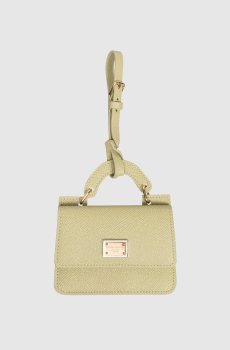 Зеленая кожаная визитница с пластиной логотипа