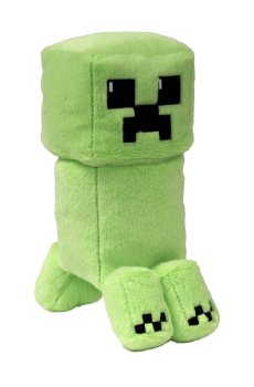 Детская мягкая игрушка TY Minecraft Крипер, зеленый, 15 см (41743)