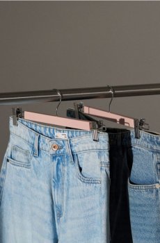 Набір вішалок для штанів 2 pack - пастельний рожевий