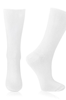 Носки женские AmiGA высокие, антистресс, белые, размер 23-25