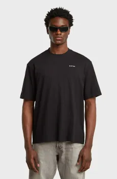 Мужская черная футболка Boxy Черный XL G-Star RAW D26817,D593