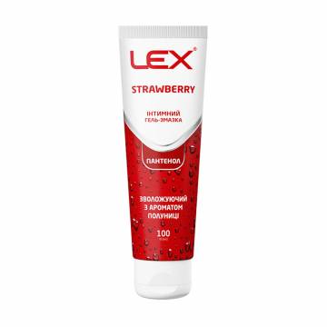 Увлажняющий интимный гель-смазка LEX Strawberry Panthenol, с ароматом клубники, 100 мл Увлажняющий интимный гель-смазка LEX Strawberry Panthenol, с ароматом клубники, 100 мл