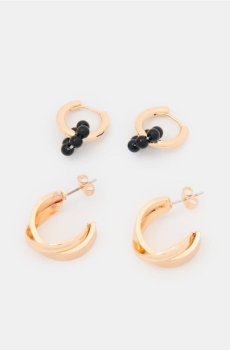 Набір сережок 2 pack - золотий