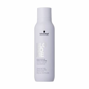 Фиолетовый шампунь Schwarzkopf Professional BlondMe Bond Repair Purple Shampoo для светлых волос, 300 мл Фиолетовый шампунь Schwarzkopf Professional BlondMe Bond Repair Purple Shampoo для светлых волос, 300 мл