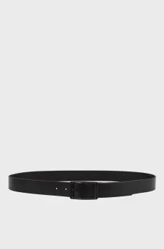 Мужской черный кожаный ремень CASUAL ROUND Черный 85 Calvin Klein LV04D7123G