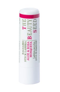 Уценка! Бальзам для губ Bioearth The Beauty Seed Lip Balm Алоэ и роза москета, 5.5 мл