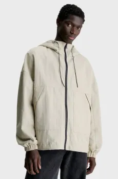 Мужская светло-серая ветровка SEASONAL Серый S Calvin Klein Jeans J30J324661