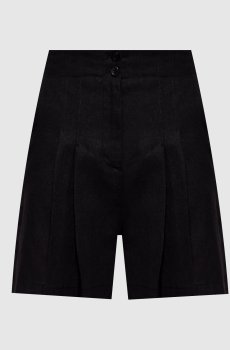 Черные шорты с льном