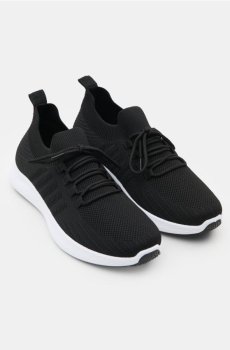 Спортивні кеди з сітчастим верхом - чорний