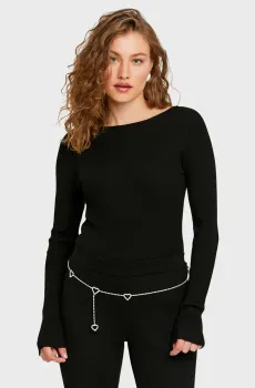 Женский черный джемпер Черный M Tally Weijl SPUVIWU