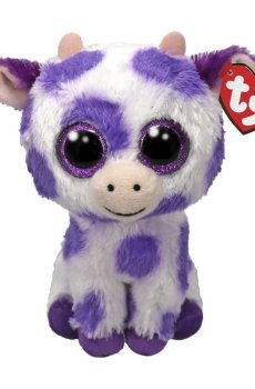 Детская мягконабивная игрушка TY Beanie Boos Корова Ethel, от 3 лет, 15 см (37345)