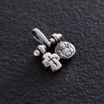 Серебряная подвеска с Божьей Матерью (чернение) 132883 Серебряная подвеска с Божьей Матерью (чернение) 132883
