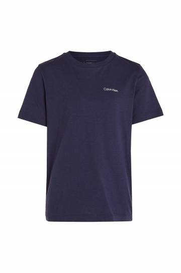 Детская хлопковая футболка Calvin Klein Jeans цвет чёрный с принтом IU0IU00683 Детская хлопковая футболка Calvin Klein Jeans цвет чёрный с принтом IU0IU00683