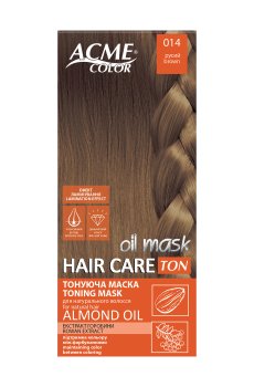 Тонирующая маска Acme Color Рябина Ton Oil Mask для натуральных волос c эффектом ламинирования, 014 Русый, 30 мл