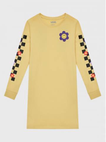 Vans Повсякденна сукня Radically Happy VN0A7RUD Жовтий Regular Fit Vans Повсякденна сукня Radically Happy VN0A7RUD Жовтий Regular Fit