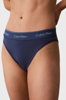 Женские синие трусики HIGH LEG TANGA Синий S Calvin Klein LV00QF8524
