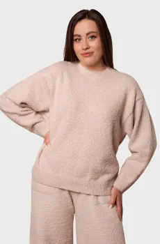 Женский бежевый свитшот Бежевый S brabrabra HOM2422002